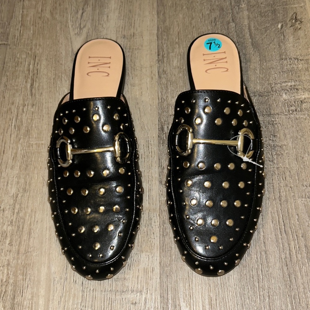 Studded Slide on Loafer Flats